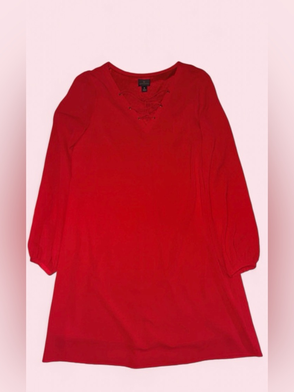 Worthington Red Lace-Up Women's dress